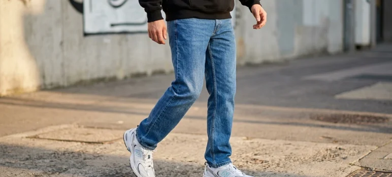 straight jeans